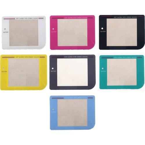 Anti-Scratch Cover Spare Parts Outer Screen Film Colorful Glass Screen Cover for GB IPS Game Console