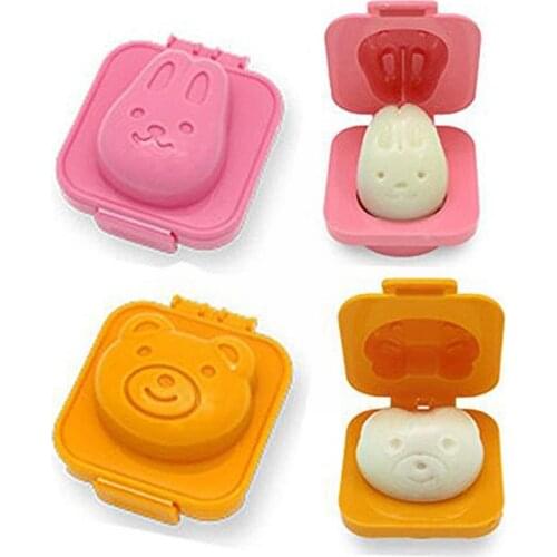 1pcs Baby Rice Ball Mold Rabbit Bear Fish Car Star Heart Bento Heart Egg Bento Box Sushi Onigiri Mold Sushi Mold Accessorie Z3E0