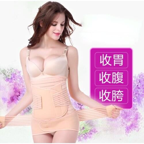 3in1 Belly/Abdomen/Pelvis Postpartum Belt Body Recovery Shapewear Belly Slim Waist Cinchers Breathable Waist Trainer Corset