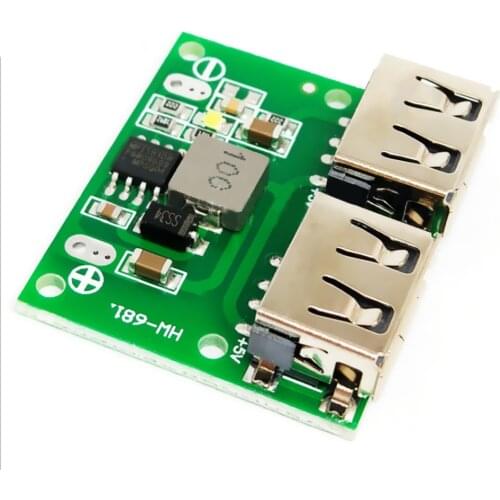 9V 12V 24V to 5V DC-DC Step Down Charger Power Module Dual USB Output Buck Voltage Board 3A Car Charge Charging Regulator 6-26V