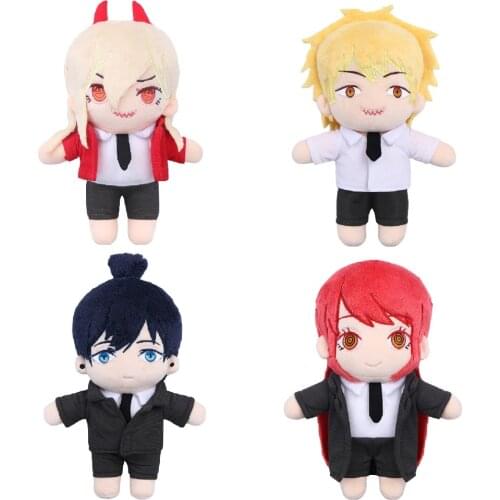 Presale Chainsaw Man Power Plush Toys Doll Power Stuffed Toys DIY Dressable Clothes Exquisite Gifts Size 20cm