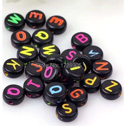 Letter Beads for Kids Colorful Beads 4*7mm 3600pcs Mix A-Z Alphabet Beads Chunky Beads for Jewelry making Acrylic Beads