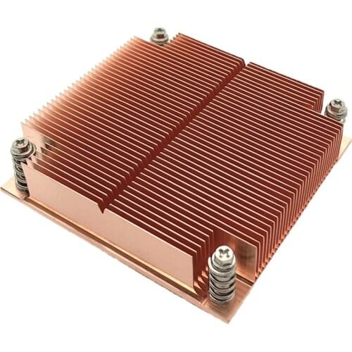 COOLSERVER 1U1C 1U Desktop PC CPU Server Workstation Cooler Thin heat sink for LGA2011 LAG115X Passive Cooling