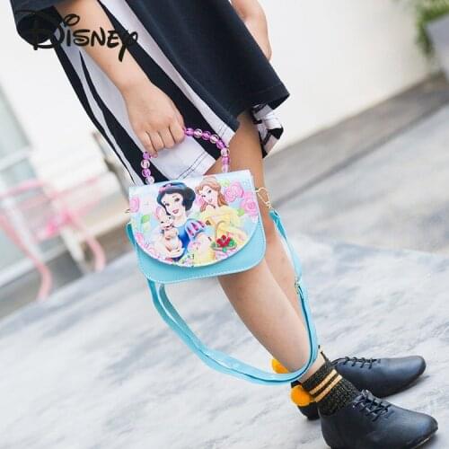 Disney Princess Childrens Girl Frozen Elsa Shoulder Bag Sofia Tote Bag Gives Childrens Fashion Shopping Bag Cute Coin Purse