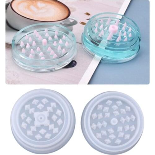 Tobacco Grinder Mold Leaf Herbal Herb Smoke Spice Crusher Silicone Mould DIY Crafts Making Tools Crystal Epoxy Resin Mold