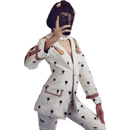 2019 JoJos Bizarre Adventure Bruno Bucciarati Customized Uniforms Cosplay Costume
