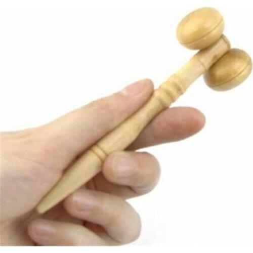 JYTOP 2Pcs Slimming Face-lift Massage Tool Wooden facial massager, facial massager manual roller massage tool