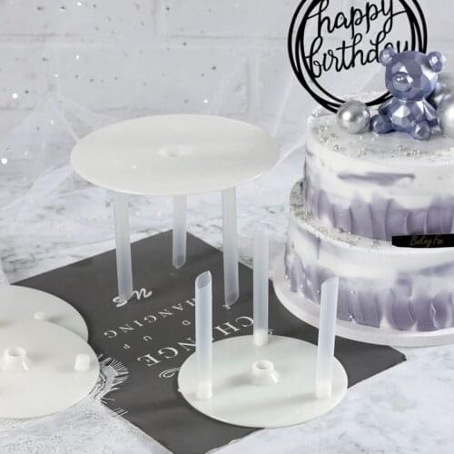 4-12 inch Multi-layer 5Pcs Cake Support Frame Practical Cake Stands Round Dessert Support Spacer Piling Bracket Cake Tools