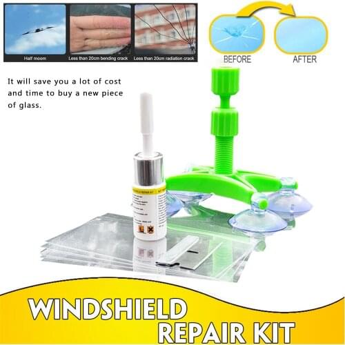 Upgraded Windshield Repair Tool Set Quick Fix Car Cracked Glass Windscreen Repair Tool Resin Sealer DIY Auto Windshield Repair