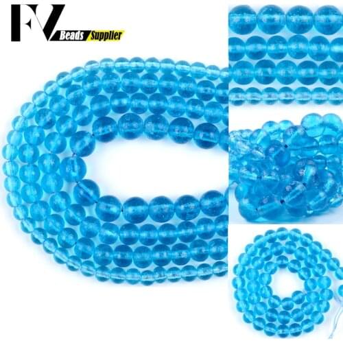 Natural Blue Moldavite Czech Meteorite Beads For Jewelry Making 6/8/10mm Round Loose Spacer Beads Diy Bracelet 15” strand