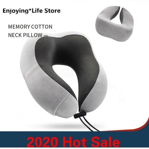 New U-shaped Pillow Protects Cervical Vertebra Pillow Portable Pillow Memory Cotton Nap Pillow