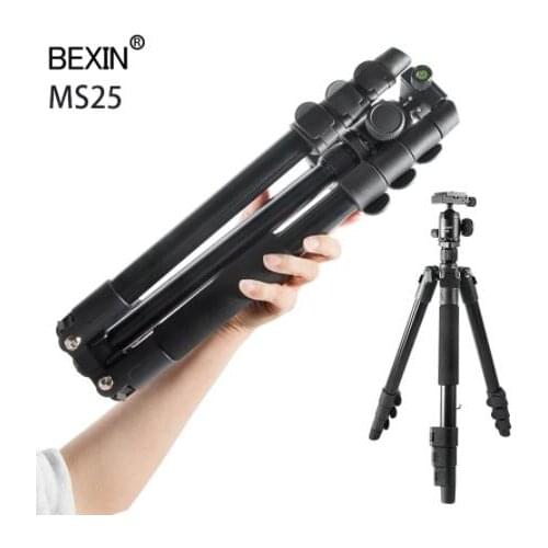 Professional aluminum alloy portable tripod DSLR camera mobile phone live bracket photography camera camera triangle foot