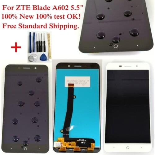 Shyueda For ZTE Blade A602 5.5" 100% New Test AAA+ LCD Display Touch Screen Digitizer with free tools