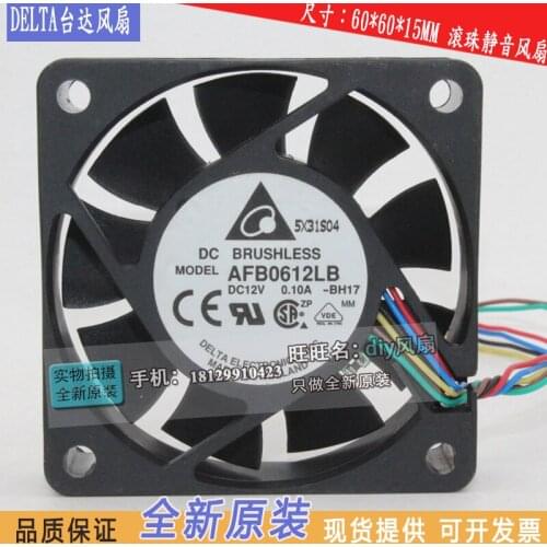 Brand new DELTA AFB0612LB 6015 12V 6cm silence cooling fan