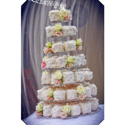 Wedding decorationNew Maypole Acrylic Cupcake Stand, 7 Tier Round Perspex Cupcake Stand, 7 Tier Wedding Cake Stand