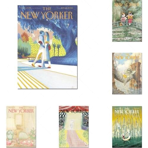 New Yorker Magazine Vintage Prints, Vintage Posters, Antique Prints, Vintage Art Gallery Wall Magazine Prints, New York Prints 1