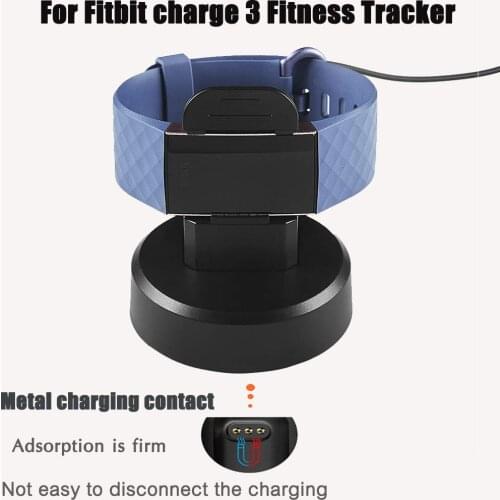 Replacement USB Cable Charger Stand Charging Cradle Dock Station Adapter Holder for Fitbit Charge 3 & 3 SE