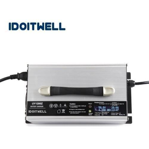 LCD display Current adjustable 36V lead acid battery charger fast 36V 20A 15A 10A WET VRLA SLA AGM GEL battery charger for 36V