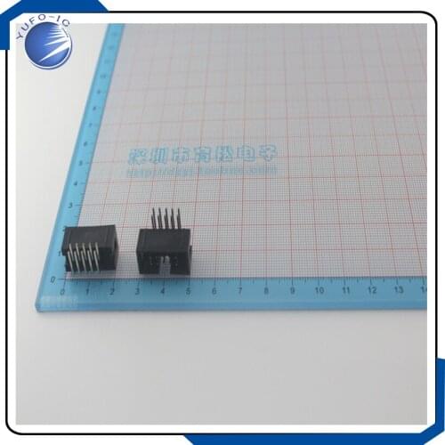 10PCS/LOT A simple horn curved needle DC3-10P 10 foot spacing 2.54MM ISP interface JTAG socket