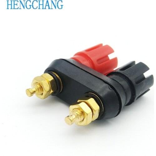 Double 4mm Banana Socket Binding Post for Speaker Amplifier Terminal dual banana socket 10pcs