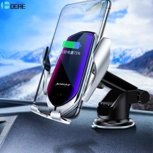 10W Car Qi Wireless Charger Automatic Clamping for iPhone 11 X 8 XR XS Samsung S20 S10 S9 Note 10 Air Vent Mount Phone Holder