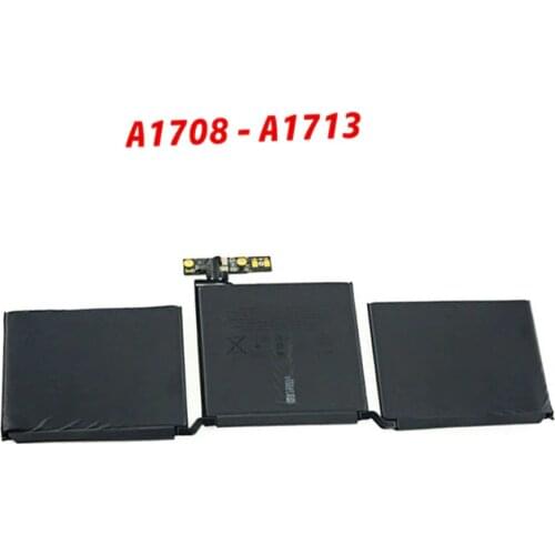 100% Tested Genunie A1713 For Apple MacBook pro 13 A1708 2016 2017 Laptop Battery Replacement