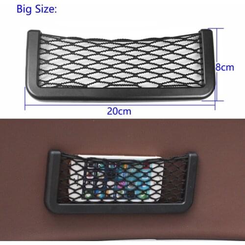 100Pcs 20*8cm Car Storage Net Bag Auto Seat Side Stretch Mesh Pocket