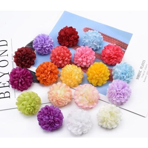 20pcs Multicolor silk chrysanthemum decorative flowers wreaths scrapbooking for home decor diy gifts box artificial flowers