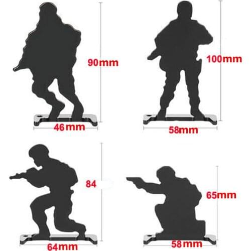 4pcs/pack different type Airsoft Target Military Bulls-Eye practice target for hunting