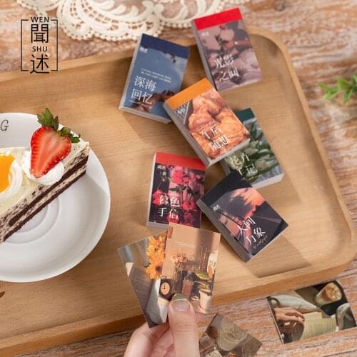 50pcs Ins Style Stickers Set Twilight Scenery Journal Stickers Diy Scrapbook Diary Stickers For Planner Journal Decorative Craft