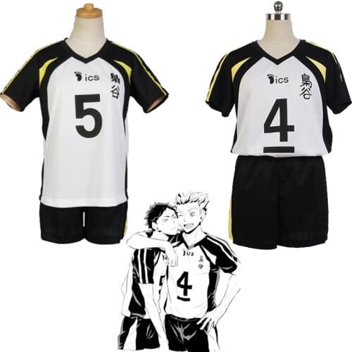 Anime Haikyuu Cosplay Costume Fukurodani Academia Jersey Akaashi Keiji Yaoi Bakuto Koutarou Uniform Halloween Cosplay Sportswear