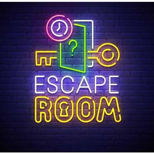 Decorative Light Escape Room Quest Room Neon Bulbs Light Beer Bar Club Lamp Enseigne Lumineuse Decorate Home Handmade glass TUBE