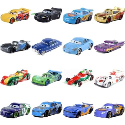 Disney Pixar Racing 2 3 Lightning McQueen Jackson Storm Die-casting Miniature Racing Car Model Hand-made Toy Car Girl Child Gift