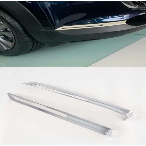 For Mazda CX-30 CX30 2020 2021 ABS Chrome Front Foglight Fog Light Cover Trim Car Protect Sticker Frame Accessories Styling