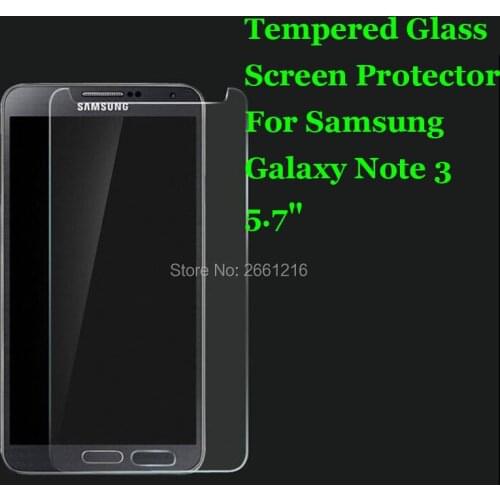 For Samsung Galaxy Note3 Tempered Glass 9H 2.5D Premium Screen Protector Film For Samsung Galaxy Note 3 III N9000 5.7"