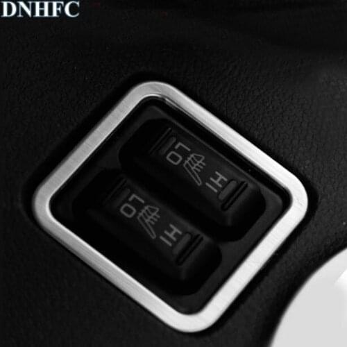 DNHFC Car styling Auto Heating Seat Switch Decorative Frame for mitsubishi outlander 2013 2014 2015 2016 2017 2018