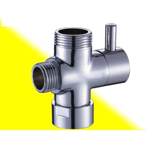DWZ 3/4" 1/2" BSP Rigid Riser 3-way diverter valve for handheld shower head or bath tap faucet switch outlet