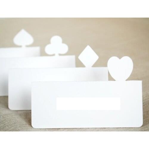 Playing Card Suite Placecards birthday party Wedding bridal shower banquet Seating escort Card, Reception table number marker