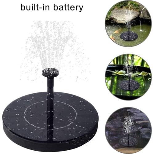 Artificial Outdoor Solar Power Fountain Pump Solar Powered Fountain Bird Bath For Garden Pool Fish Tank Creative Decoration