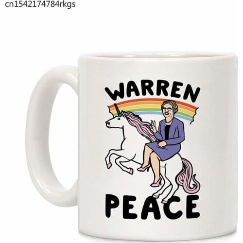 Warren Peace White 11 Ounce Ceramic Coffee Mug
