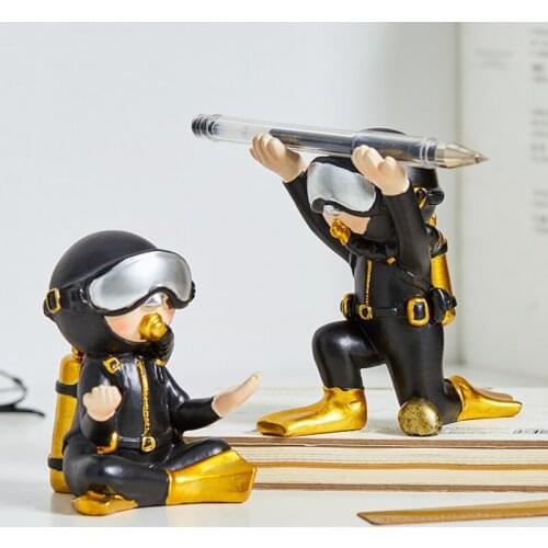 Nordic ins creative diver pen holder ornaments glasses office desktop trinkets personalized birthday gifts