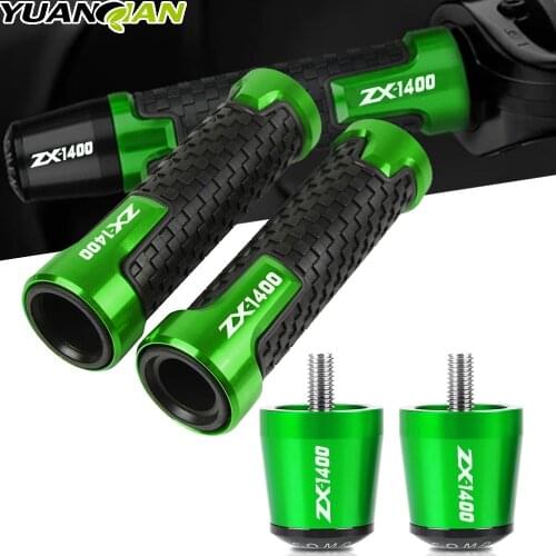 Motorcycle Aluminum 7/8''22mm handlebar grip ends handle bar grips For For KAWASAKI ZX1400 ZX-1400 ZX 1400 2006-2019 Accessories