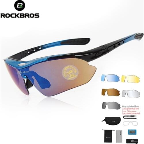 ROCKBROS Cycling Glasses Bike Bicycle Glasses Sports Mens Sunglasses MTB Road Cycling Eyewear Protection Goggles