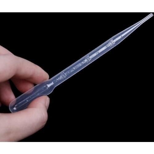 4Pcs 3ML Disposable Plastic Pipettes Eye Dropper Transfer Graduated Pipettes Lab Experiment Supplies Makeup Tools