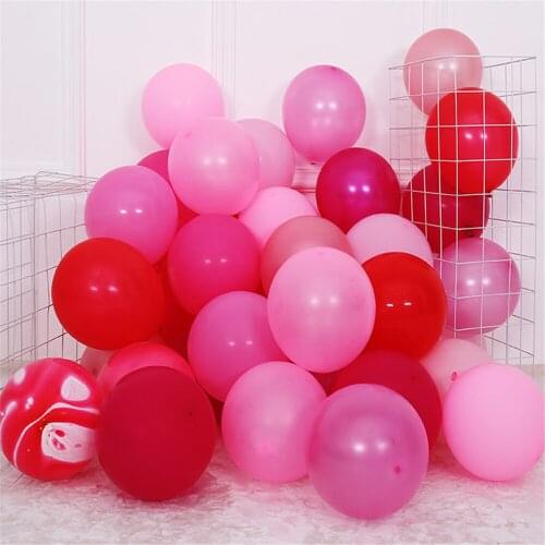 20pcs Pink Latex Balloons Marble Agate Pink Latex Balloon Wedding Anniversary Valentines Day Birthday Party Decor Helium Globos