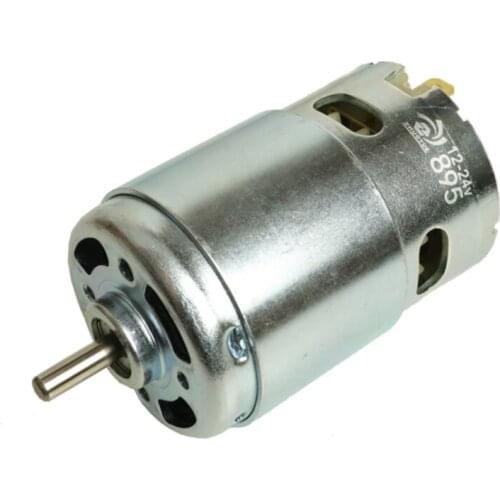 DC 12V-24V 368W 12000rpm 895 Brush Motor Large Torque Ball Bearing Motor for Cutting, Drilling and Weeding or Scooter