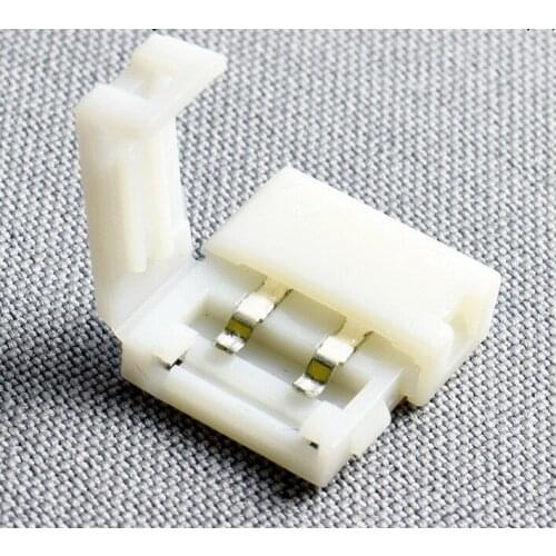 LED Clip connectors 10mm 2Pin 5050 RGB for LED strips