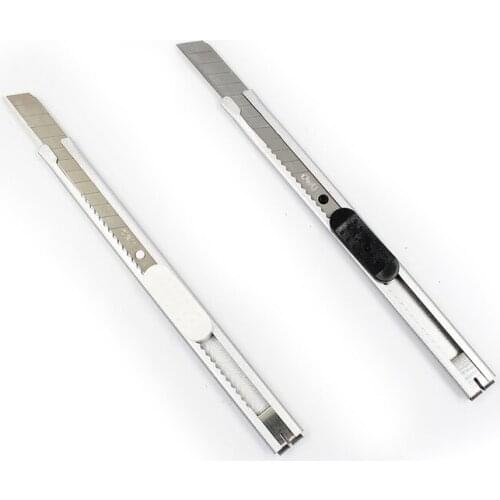 1pc High Quality DeLi Metal Utility Knife Cutter Auto-lock Open Box Cutter Blade Home Office School Supply Wallpaper Knife Tool