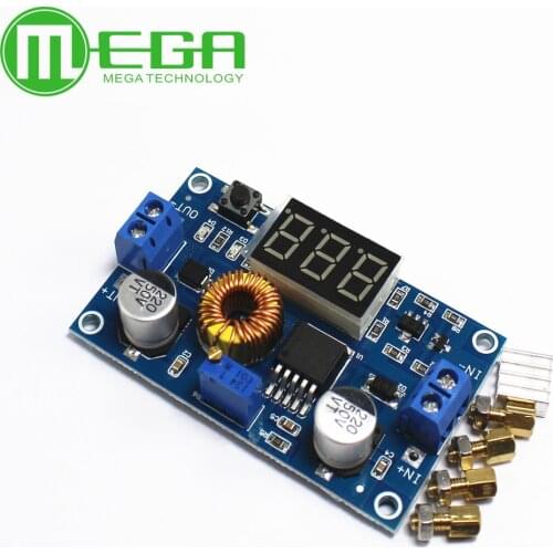 XL4015 5A High power 75W DC-DC adjustable step-down module+LED Voltmeter Power supply module