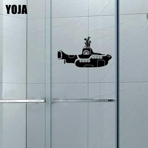 YOJA 12x21.4CM Fun Home Room Submarine Wall Sticker Bathroom Decal Decoration G2-0286